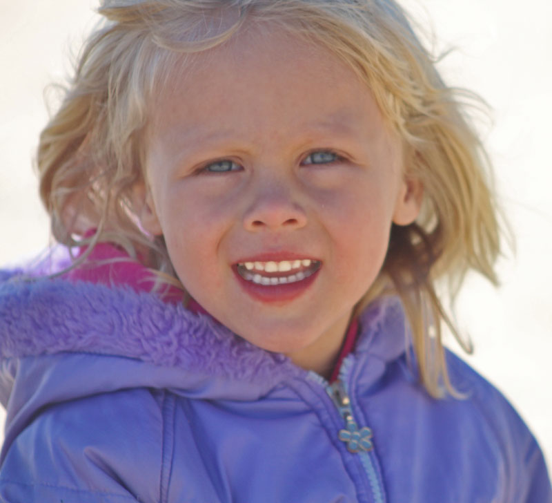 Kalyra at the beach