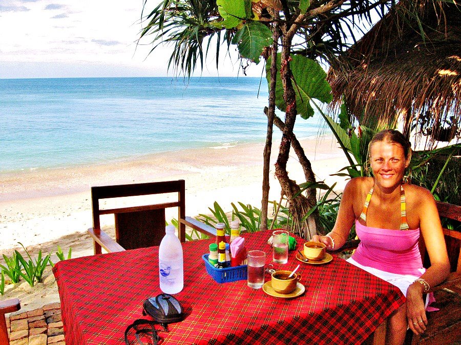 Breakfast on Thailand beach