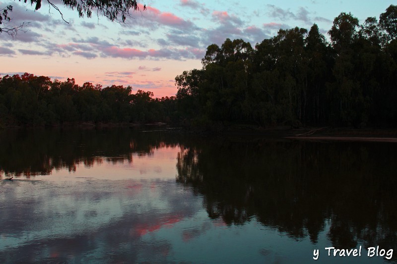 Sunset over the Murrumbidgee River