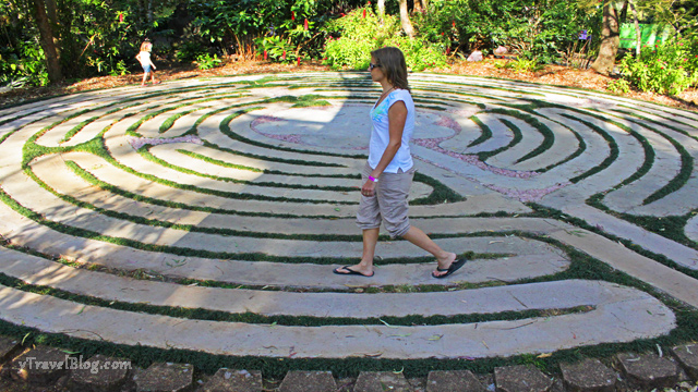 Crystal Castle meditative labyrinth