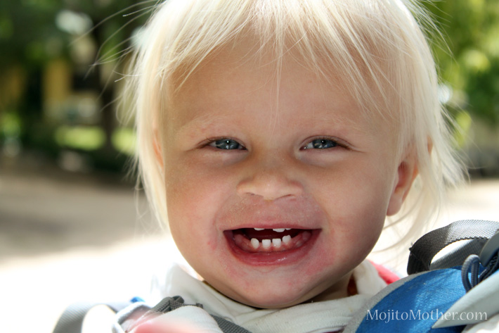 Savannah showing her gums