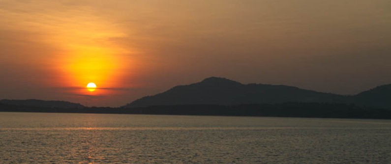 Chalong Bay sunset Phuket Thailand