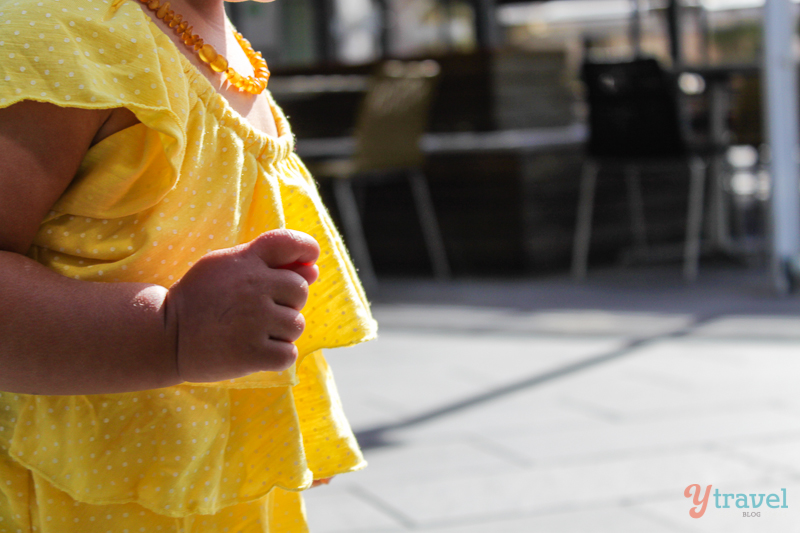 yellow ruffle top Charilie and me