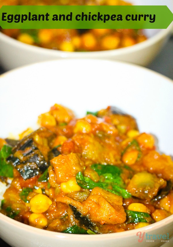 Eggplant and chick pea curry recipe